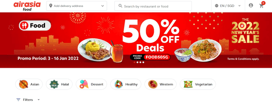 AirAsia Food Official Website