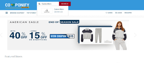 Search Calvin Klein