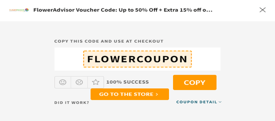 Copy FlowerAdvisor Promo Code