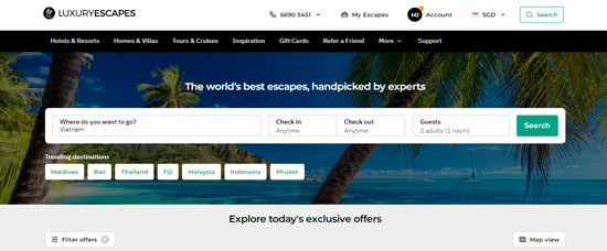 Luxury Escapes Official Website