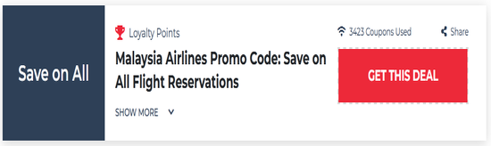 Promo Malaysia Airlines Code