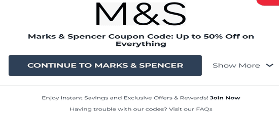 Copy Marks & Spencer Promo