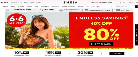 SHEIN Official website